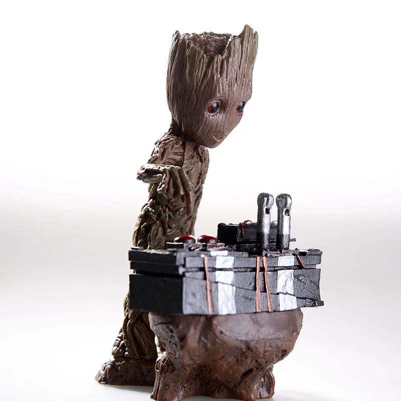 

TCXW102901 Best Guardians of The galaxy's Baby Groot Cute Furnishings Baby Groot Planters Flower Pot or Pens Holder Desk