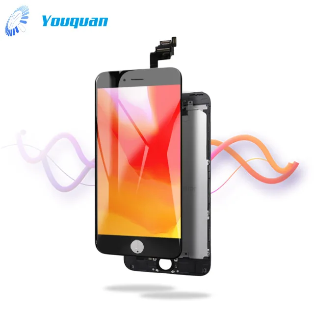

Free shipping SO5 quality lcd touch screen for iphone 6 plus full assembly,mobile phone lcd display, Black/white
