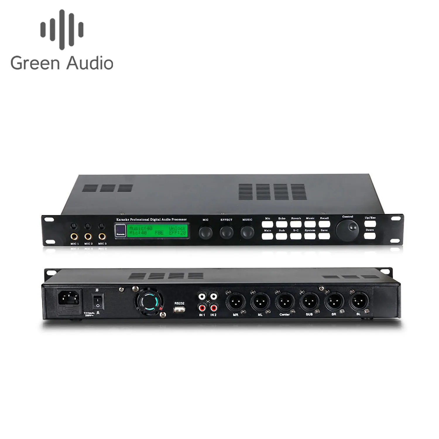 

GAX-X5 Karaoke Pre-effects KTV Professional Digital Audio Echo Effect Processor X5 DSP Audio Processor