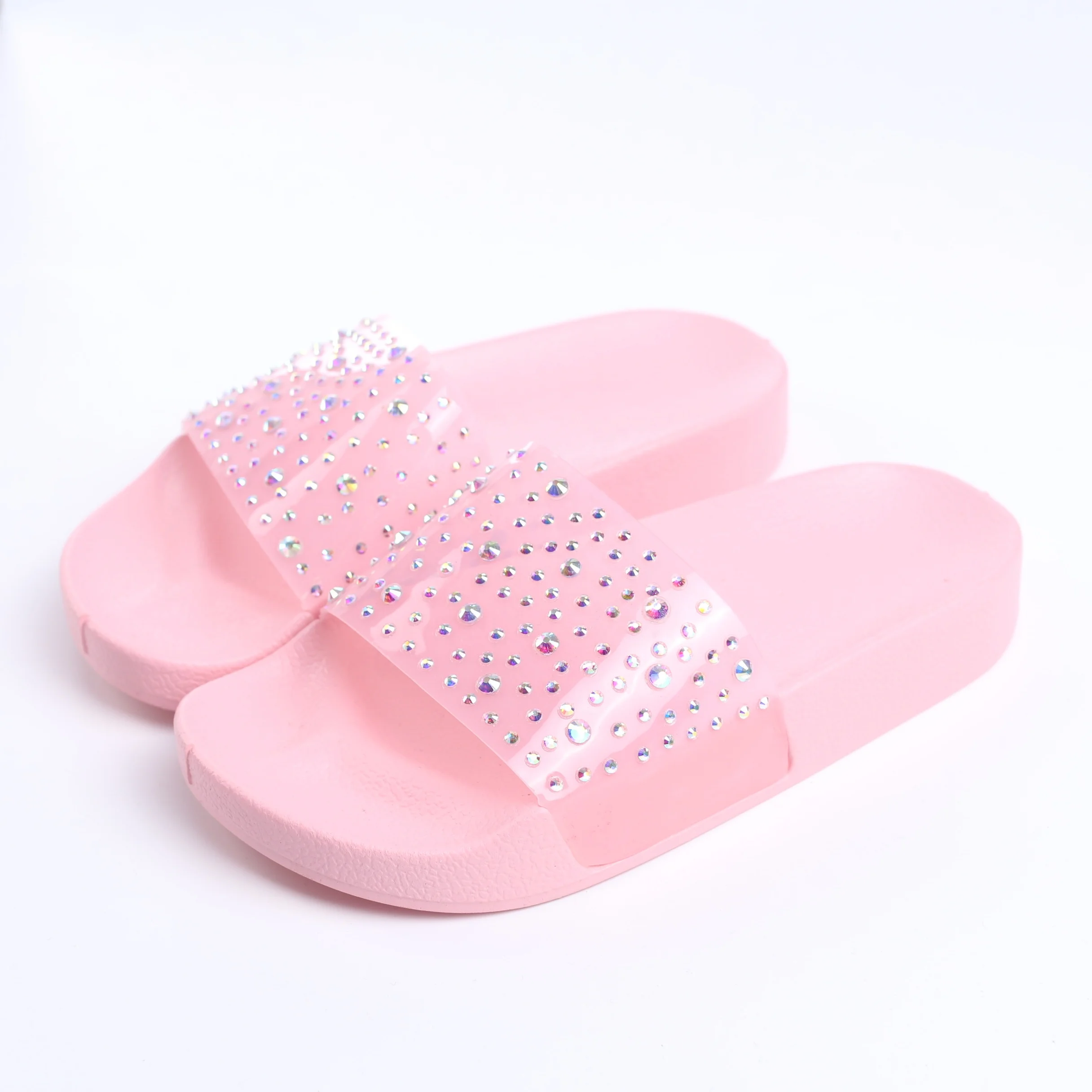

Fashion Pvc house children anti-slide Slippers with diamond Home anti-slid teenager Bathroom Slid sandals