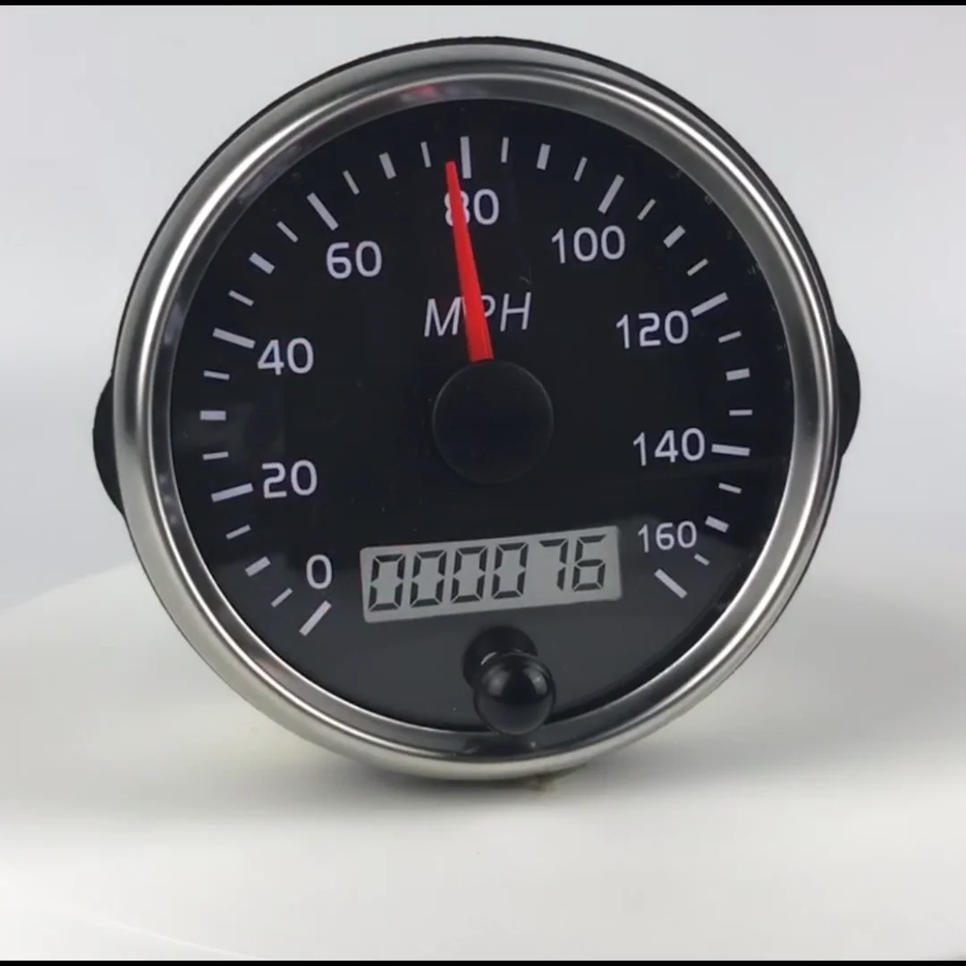 12v 24v 85mm Universal Car Electronic Programmable Speedometer With