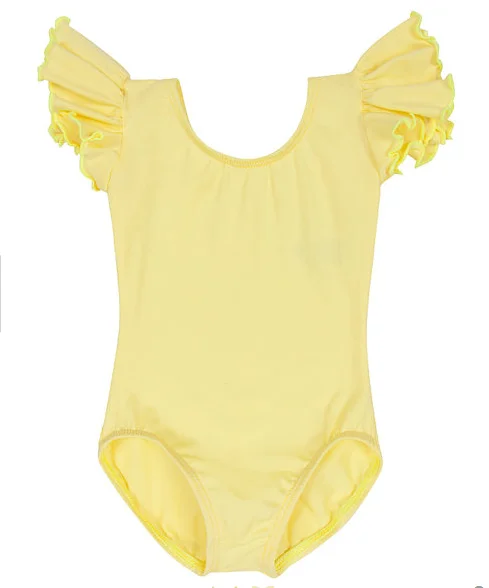 yellow dance leotard