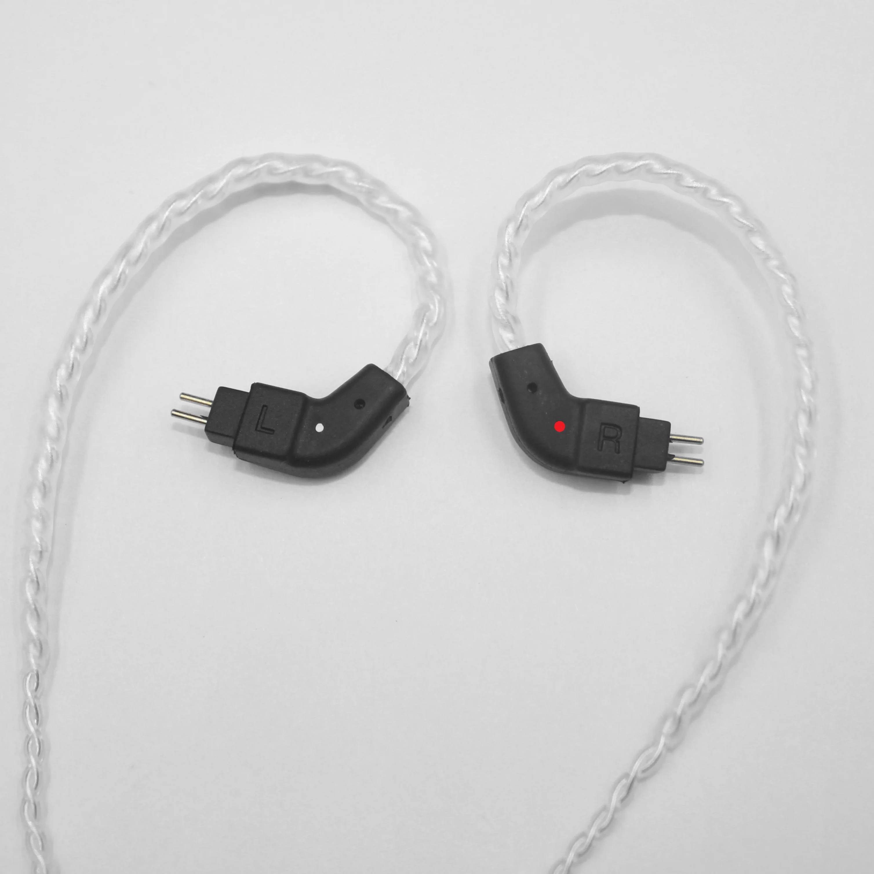 Replacement 3.5mm Stereo Twisted 0.78mm Double Pin Headphone Cable