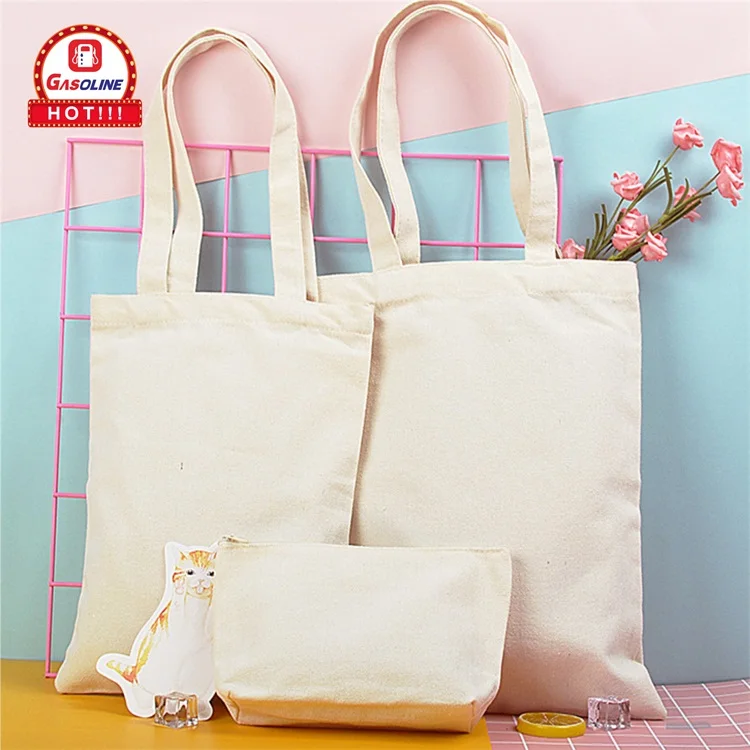 Custom Printed Colorful 100 Biodegradable Natural Cotton Canvas Cloth