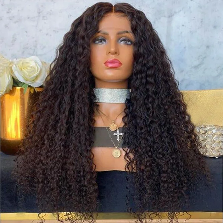 

Raw Virgin Cuticle Aligned Brazilian Human Hair Transparent Glueless Swiss Lace Front/Frontal Wig With Baby Hair For Black Women
