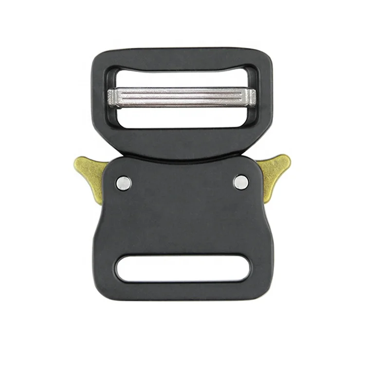 32mm Quick Release Tactical for Buckle Adjustable Nylon Belt with Black for Buckle Zinc Metal