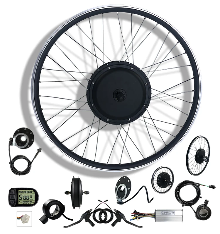 

Top selling mountain sport bike bicycle parts accessories motor 48V 1500W KT-LCD5 other electric bike conversion kit, Black