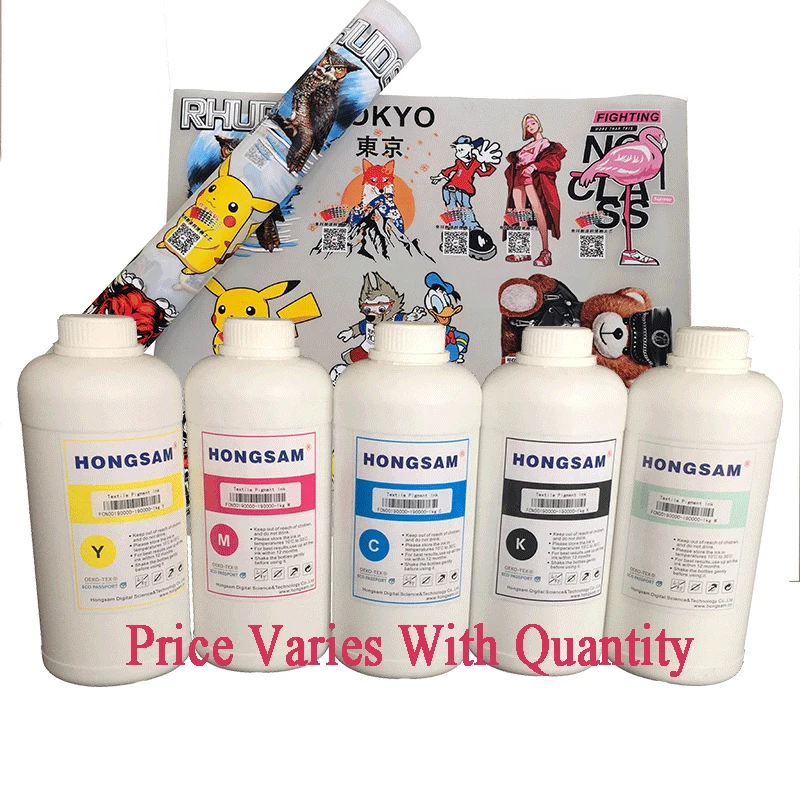 2024 HONGSAM Upgraded DTF Ink  Pigment for EPSON Printer With Hot Peel Film