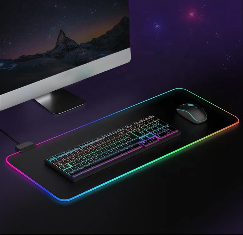 

Wholesale LED mouse pad sublimation mouse pad RGB gaming mouse pad, Full color