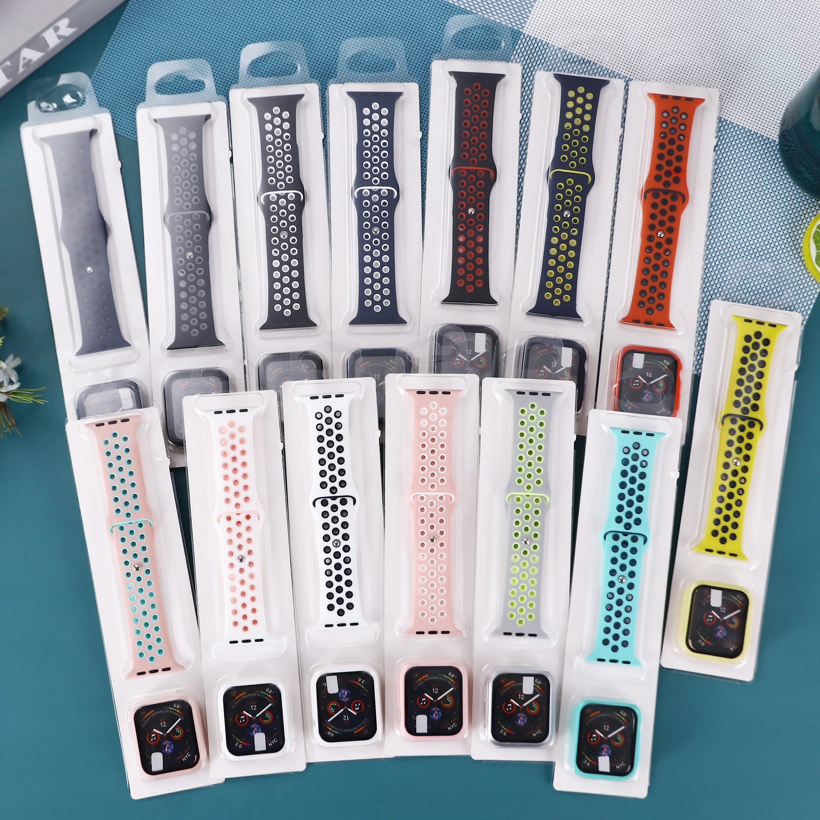 

New design Customizable T500 straps different shapes eco-friendly silicone strap watch band 7, Optional