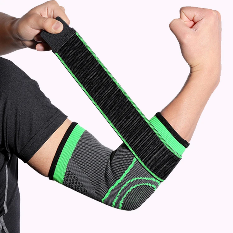 

Fitness Adjustable Elbow Compression Tennis Elbow Support Elbow Brace for Tennis, Green
