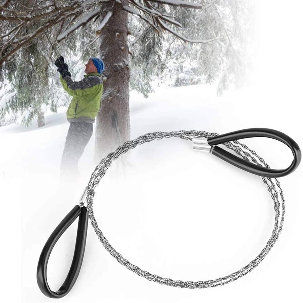 

FLQ Outdoor Pvc Hose Pipe & Tubing Cable Saw Stainless Steel Serrated Cutting Cable, Silver
