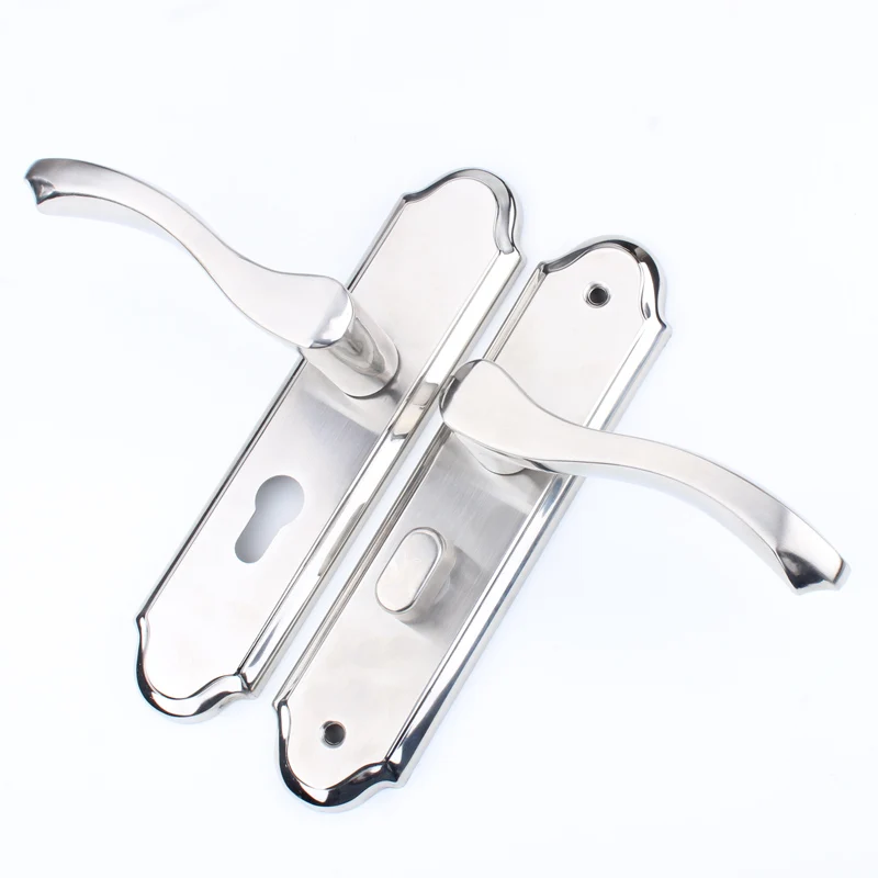 

Gold Hook Door Lock Wood Door Handle Set Tradco Siena Lever On Shouldered Plate