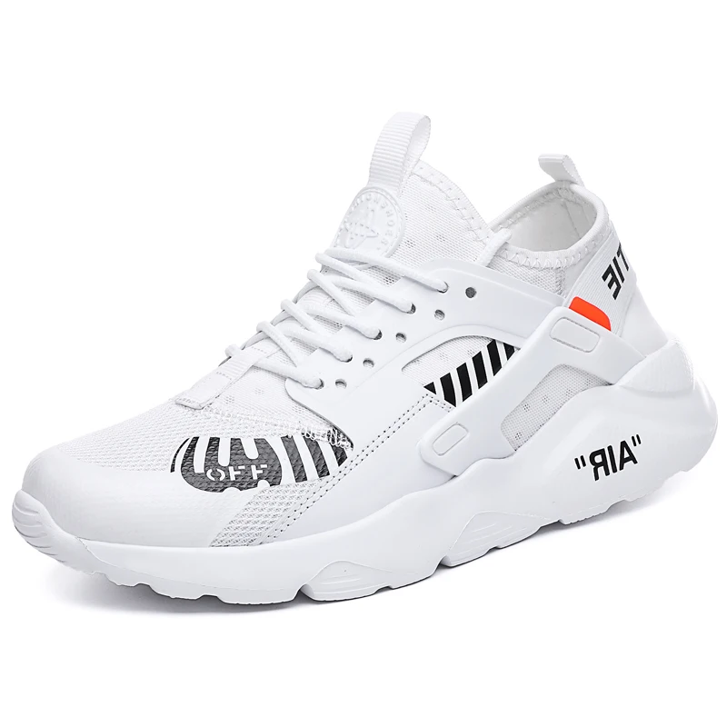 

Factory price high quality mesh breathable sports shoes for men, Black ,white