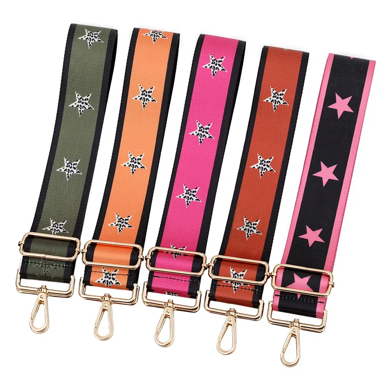 

Hot Selling 5CM Wide Bag Shoulder Strap Handbag Crossbody Strap Adjustable Star Handbag Shoulder Straps