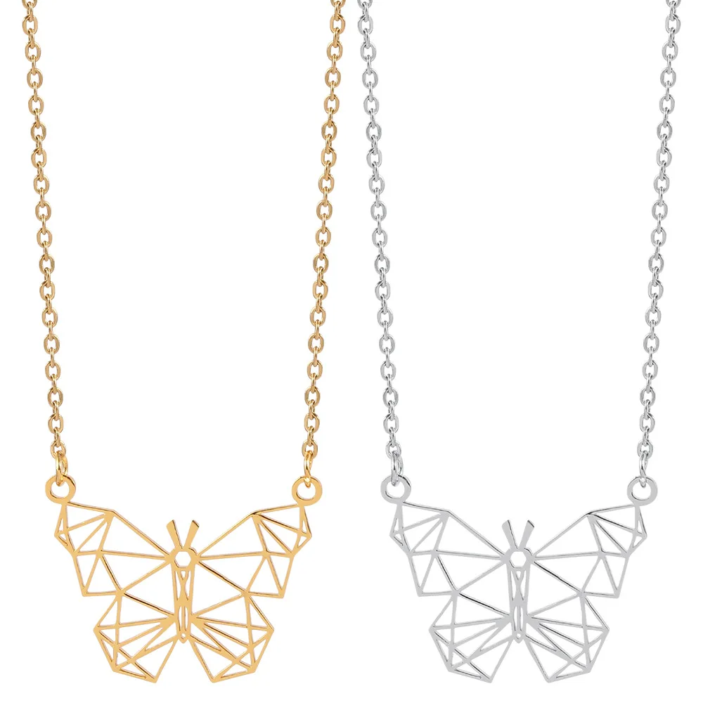 

Hollow Stainless Steel Hollow Pendant Christmas Elk Necklace