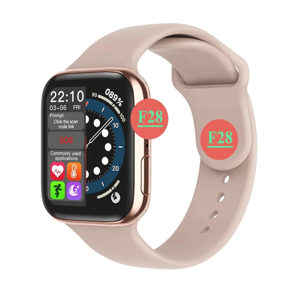 

F28 Smart Watch 1.63 Inch Full Touch Screen Bt Call Smartwatch F28 2021 Watch Telephone De Montre Intelligente Reloj Waterproof
