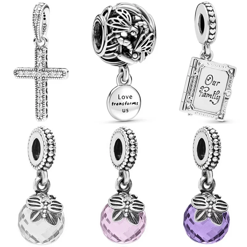 

Classic Cross Family Book Pendant Bead Fits European 925 Silver Pendant Necklace Bracelets for Wedding Gifts