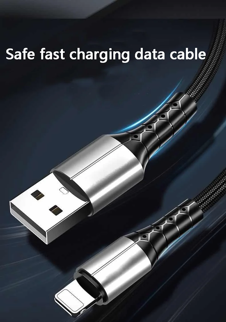 Hot selling zinc alloy nylon braided fast charging cable nylon data cable for Android Phone - ANKUX.COM