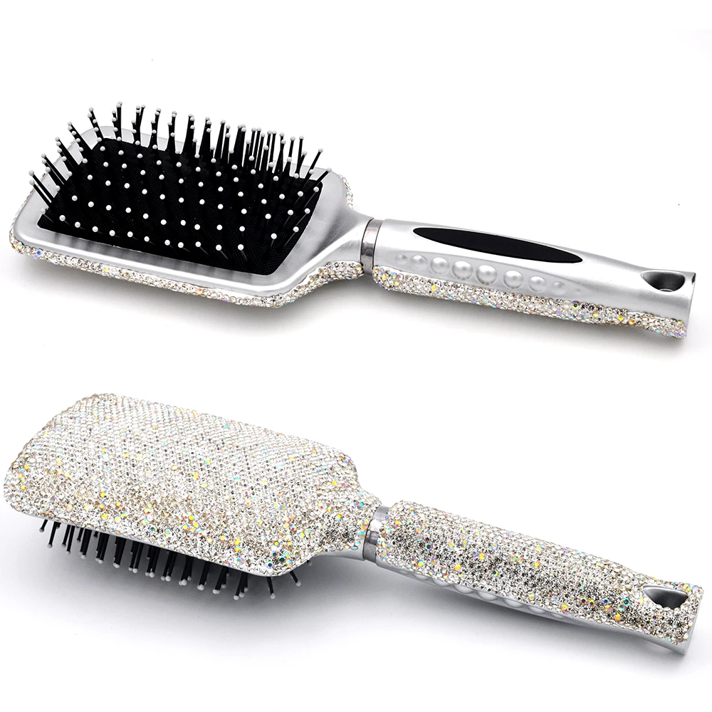 

personalized hair brush custom rhinestone bling hair brush comb for women