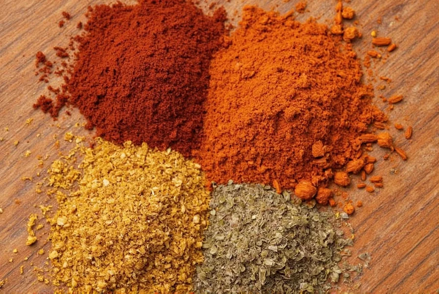Stirring spices in a pan