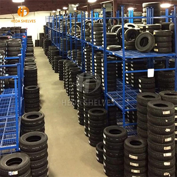 Warehouse Storage Stacking Folding Metal Commercial Tire Rack,Pallet