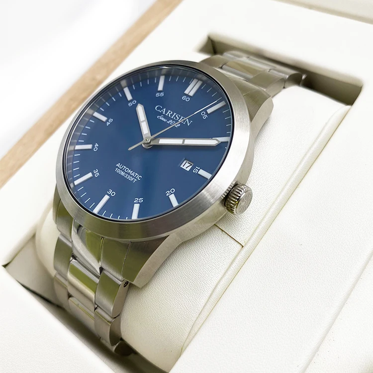 

men luxury brand bracelets band leather watches high quality stainless steel sapphire glass automatic wrist mechanical watches