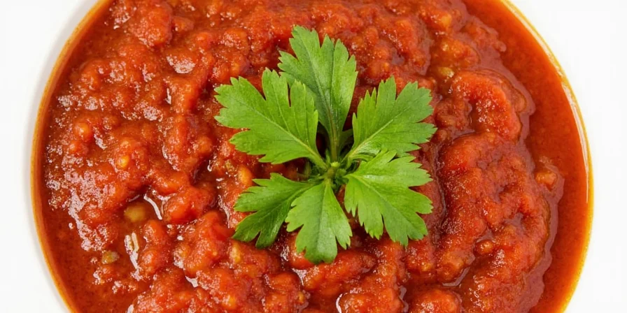 Sofrito added to simmering soup