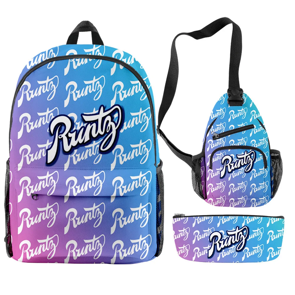 

2021 new 3pcs Runty Backpack sets Fashion outdoor bag packs smell proof backwoods cigar bags RAW Messenger bag shoulder