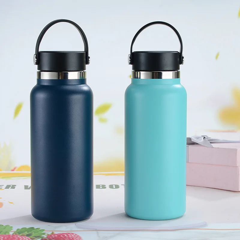 

2022 Factory Price Gym and Sports Kids 1 Liter Custom Hot Insulated Flask Colorful Frosted Stainless Steel Water Bottles