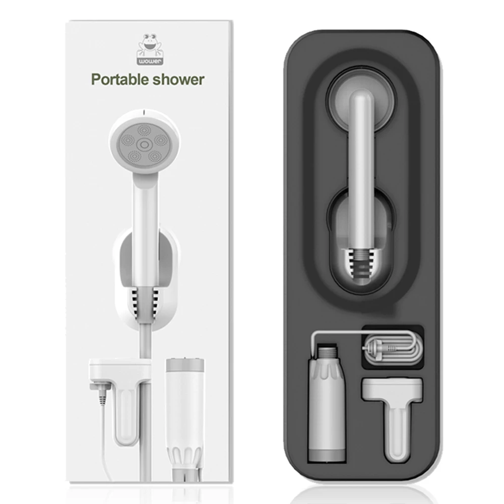 

Upgraded USB Rechargeable Compact Outdoor Portable Camping Shower Pet Cleaning Equipment