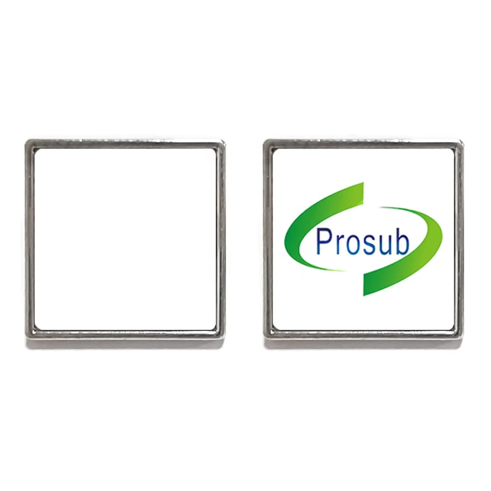 

Prosub Wholesale Sublimation Pin Badge Blanks DIY Printable Square Brooch Sublimation Badges