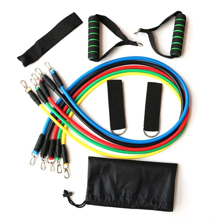 

New Style Pull rope fitness yoga straps 11 pieces resistance band set