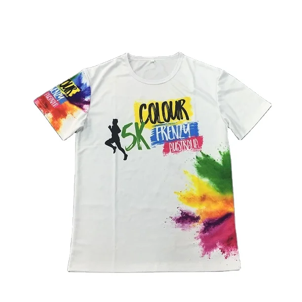 

Custom 100% polyester All over print washable t-shirt sublimation