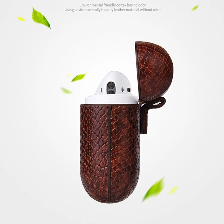Luxury Pu leather Earphone Bag for Apple Airpods Pro Case