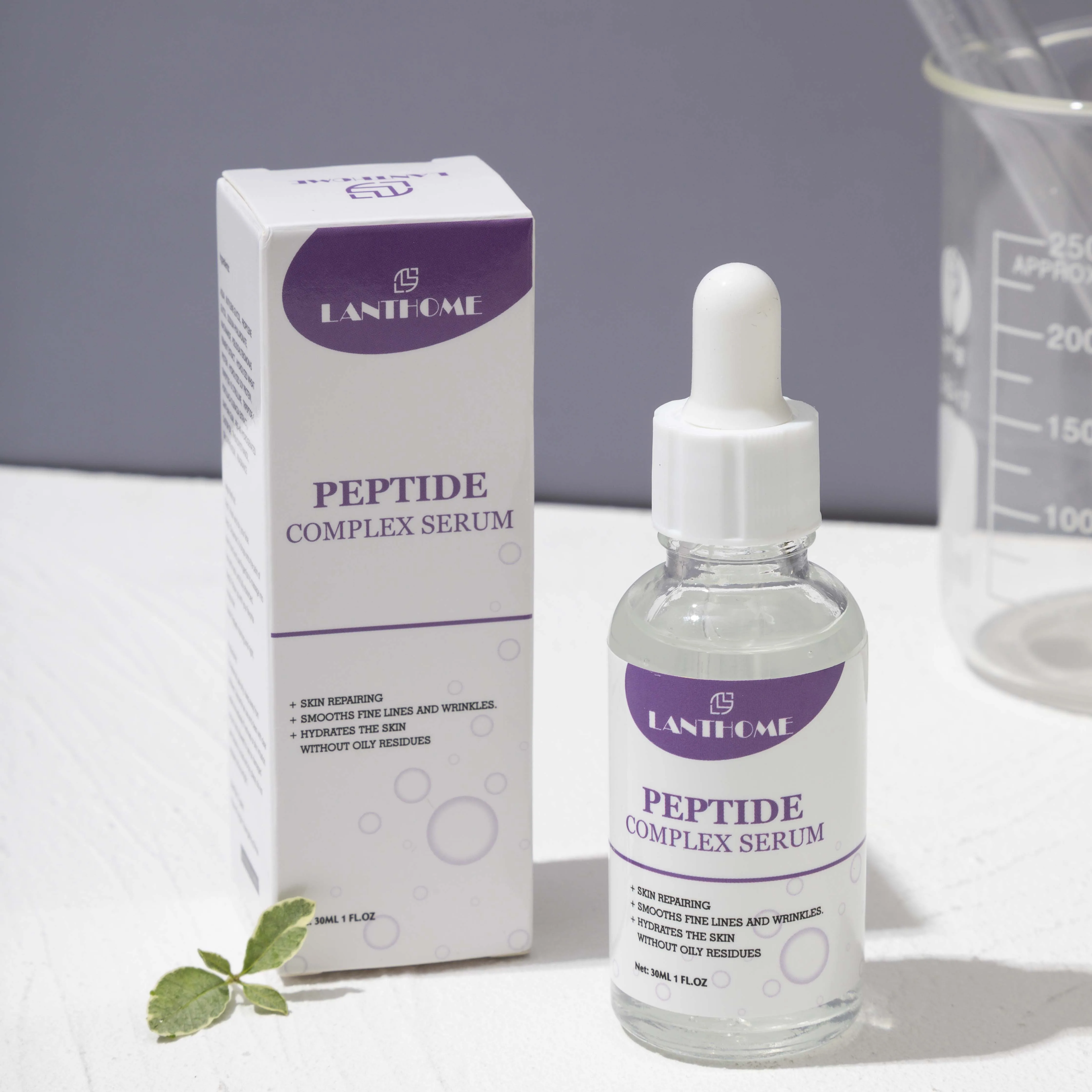 

Lanthome Hyaluronate Acid In Moisturizing Face Best Wrinkle Remover Skincare Private Label 30ml Peptide Complex Serum
