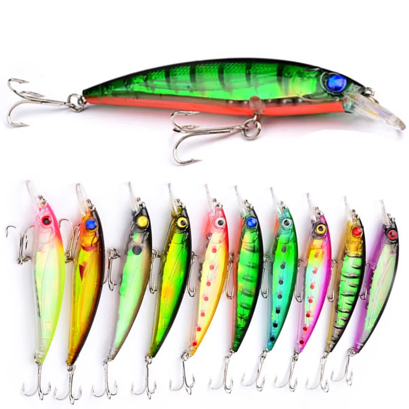 

Minnow Jig-Bait Wobbler Fishing-Lure Crankbait-Carp Bass-Pesca Topwater 1PCS 11CM 13.4g, 10 colors