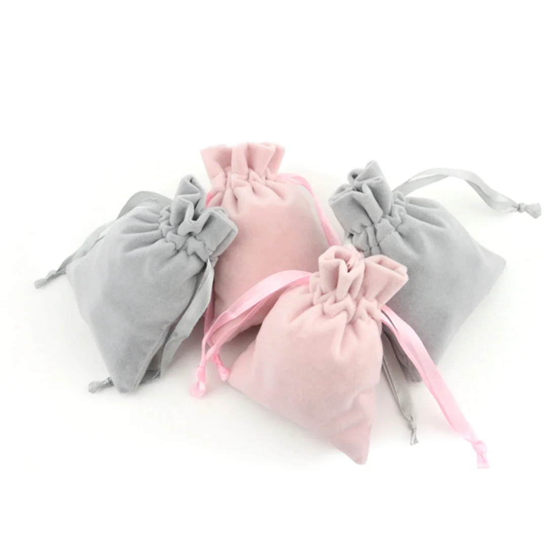 

2020 fashion pink grey eco friendly jewellery pouches sac a bijoux personalised jewellery pouches velvet, 13 colors