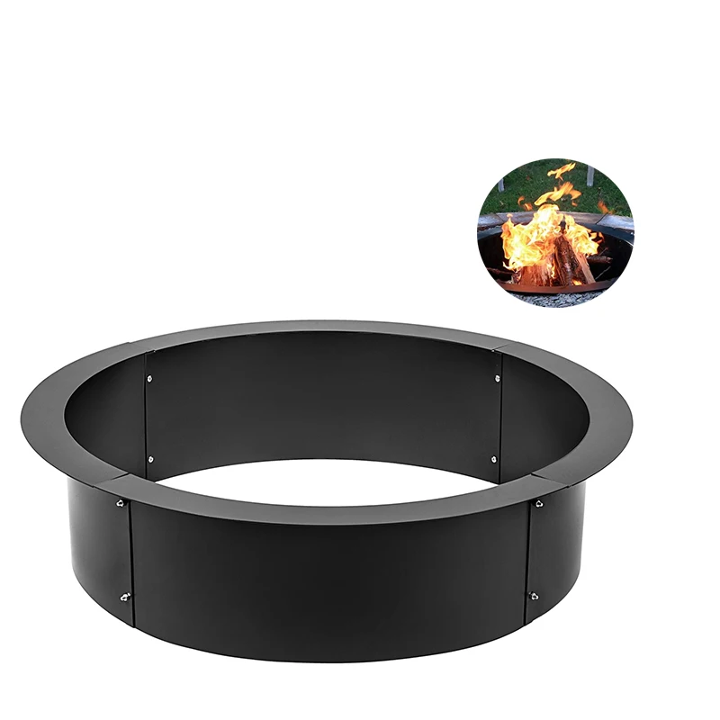 

Heavy Duty Fire Pit Ring/Liner Wide Application 42 Inch Outside x 36 Inch Create atmosphere DIY Q235 Steel Inside