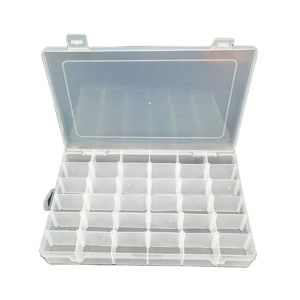 

Plastic detachable 36 slots storage box container, Customized