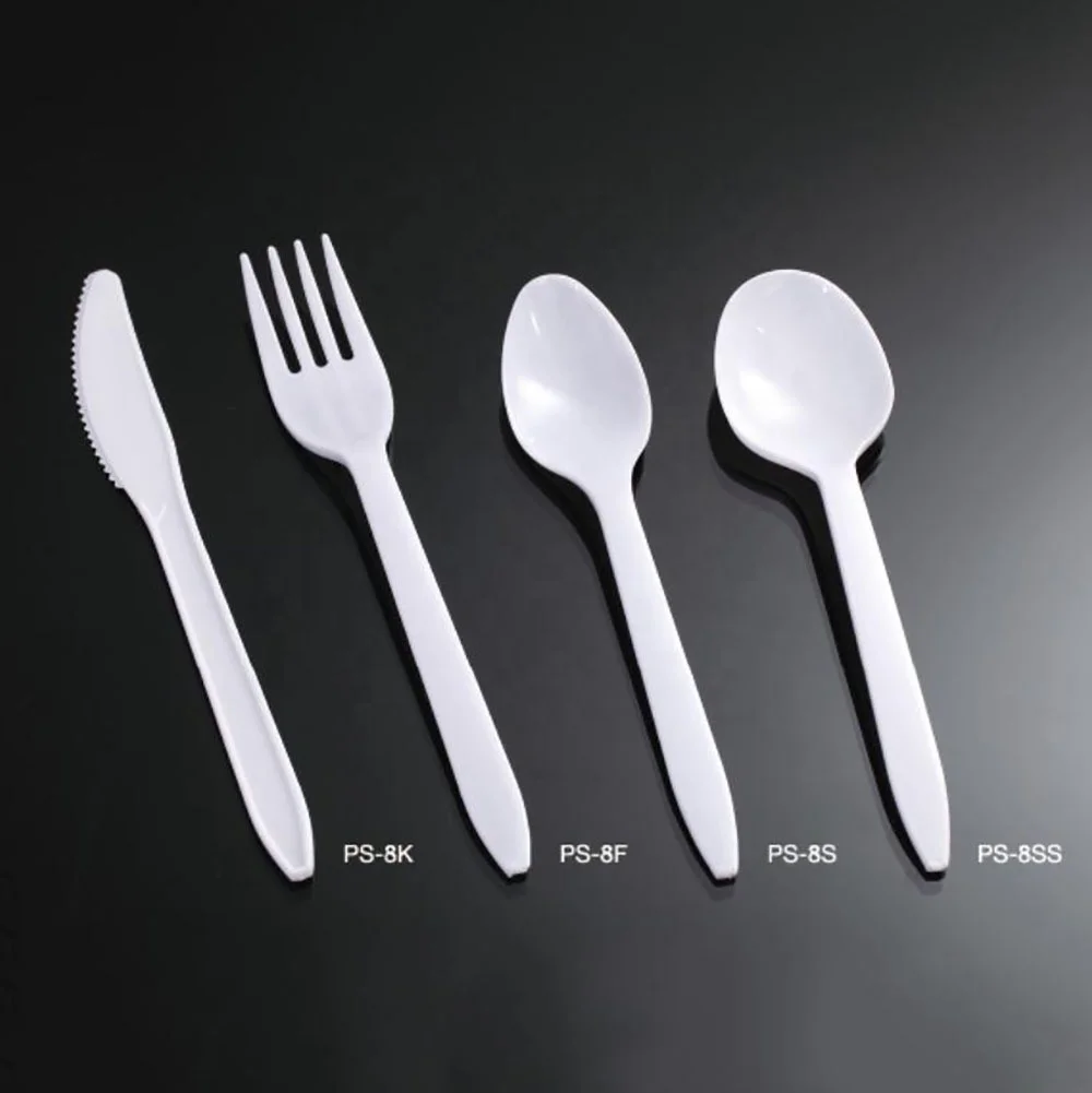 

New Arrival Fo Simple Elegant Folding Customized Disposable Degradable Spoon Fork Knife Spoon Tableware Set Tableware Cutlery