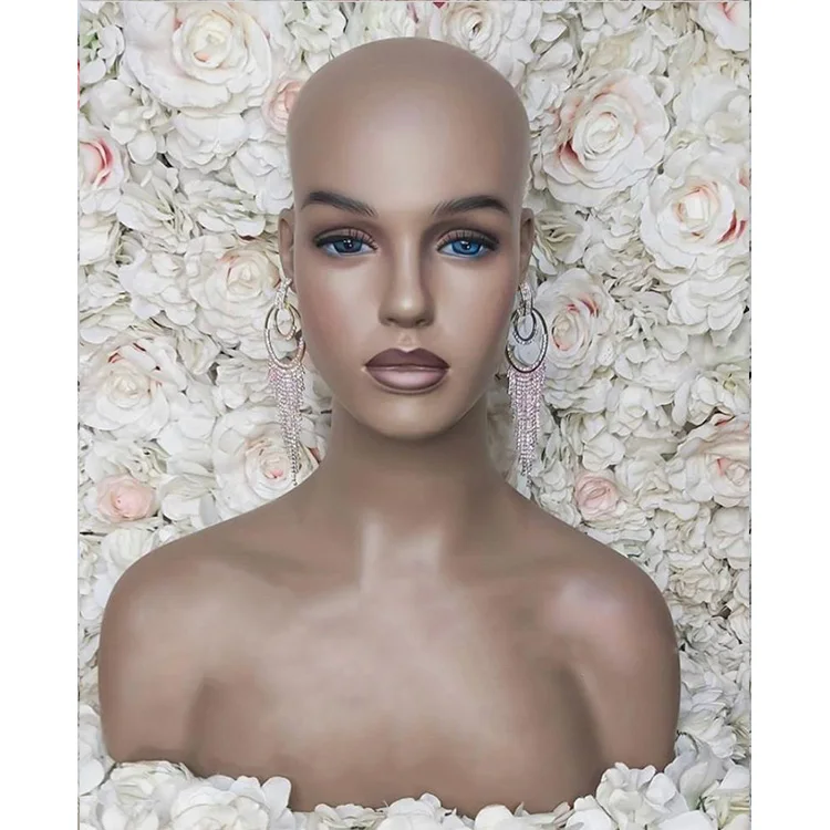 

Customize Makeup Half Body Makeup Face Female Mannequin Head With Shoulder, Customer request