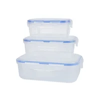 

Rectangular transparent plastic container food box microwave sealed leak-proof food container lunch box crisper box pp plastic