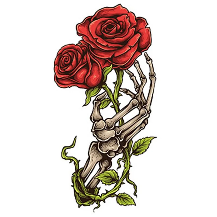 

LDART Flower Arm Waterproof Temporary Tattoo Sticker for Sale, Cmyk