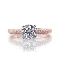 

Women's 925 Silver Cheap Price 1 Carat Moissanite Diamond Wedding Rings