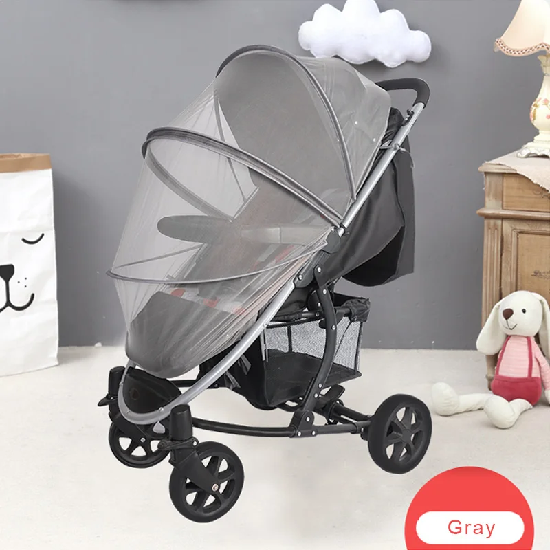 

Baby Products In China New Large Capacity Easy Install Cradle Bed Net Tulle Mesh Baby Stroller Mosquito Net, White, black