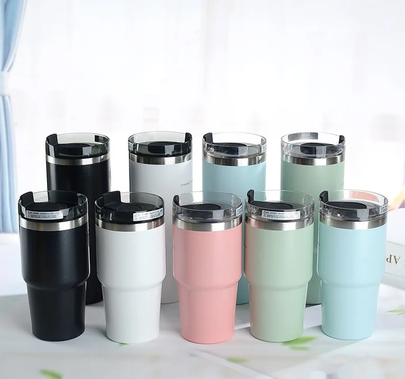 

Heat And Cold Insulation Large Ice Double-layer Stainless Steel Travel Vehicle-borne Cup Customization, Multiple colour