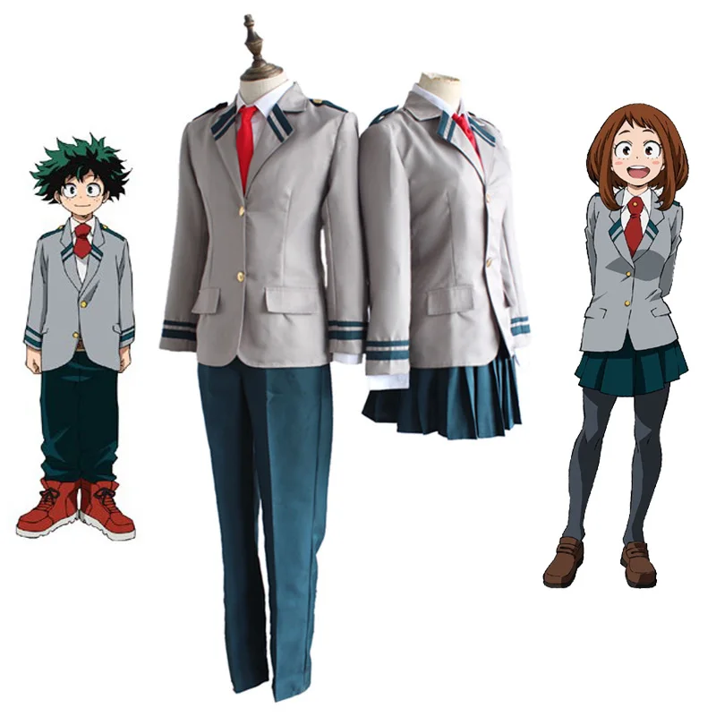 

Boku no Hero Academia AsuiTsuyu Yaoyorozu Momo School Uniform My Hero Academia OCHACO URARAKA Midoriya Izuku Cosplay Costume