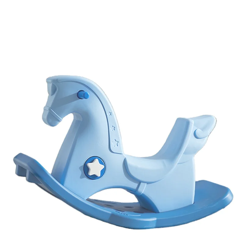 
Updated new design baby home ride plastic rocking horse for kids 