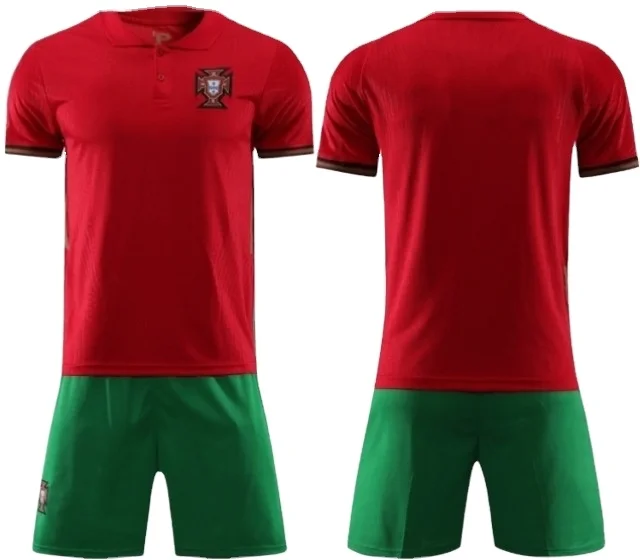 

2021 High Quality soccer kit set uniforms Soccer uniform football jersey SET, Customized colors